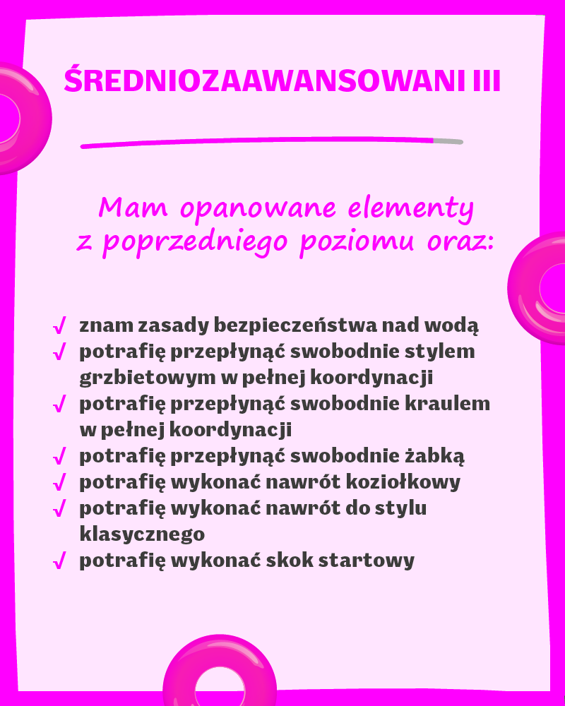 ŚREDNIOZAAWANSOWANI III